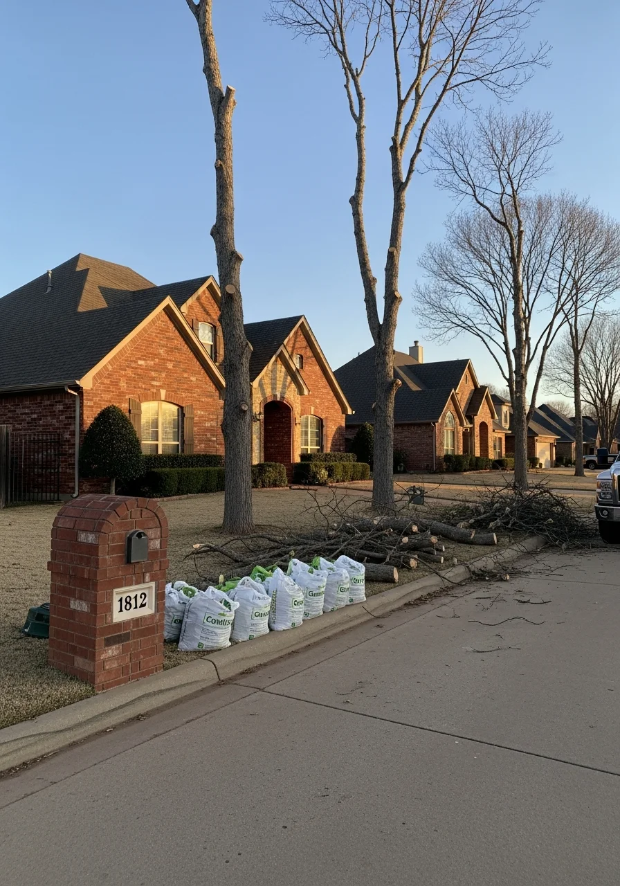 Professional work being completed on a Yukon home with community pride evident.